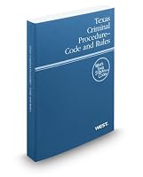 Texas Criminal Procedure Code and Rules 0314032304 Book Cover