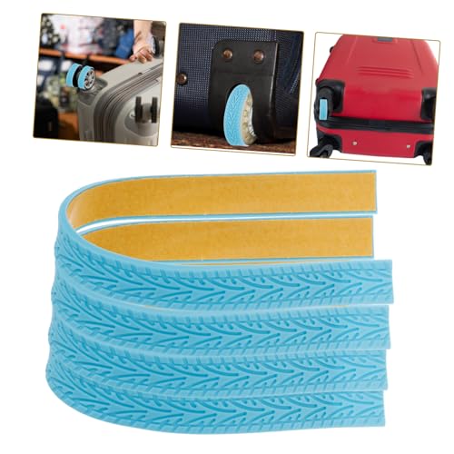 4pcs Silicone Luggage Wheel Covers Mute Shock-absorbing Suitcase Wheel Protectors Lightweight Travel Accessories for Enhanced Durability2