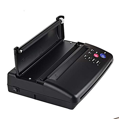 Enshey Black Tattoo Transfer Stencil Machine Thermal Copier Printer Machine Copier Thermoprinter Tattoo Kit Fast Transfer Speed TPH Recording Mode for Temporary and Permanent Tattoos - Thumbnail 6