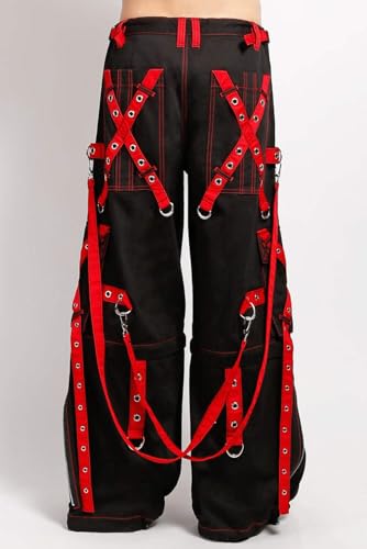 Zip Off Pants with X-Strap by Tripp NYC [BLACK/RED]4