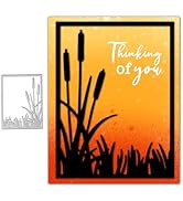 GLOBLELAND Lavender Background Frame Cutting Dies - 5.2x4 Inch 3D Flower Metal Die For Card Making