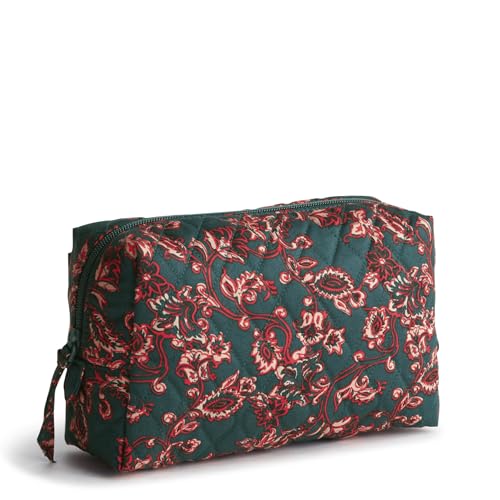 Vera Bradley Womens Premium Cotton Medium Cosmetic Victorian Vines One Size