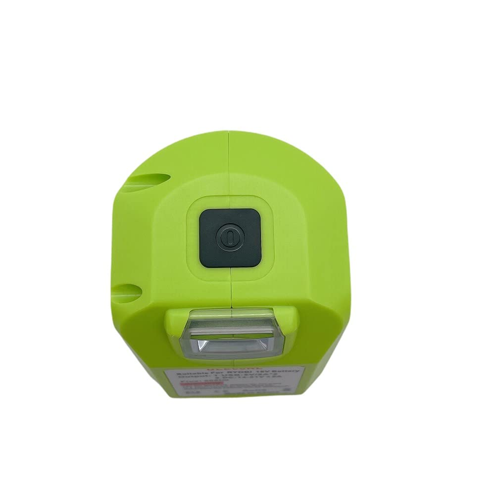 For Ryobi One + 18V Li-Ion batterie adaptateur convertisseur avec double USB LED interrupteur contrôle bricolage accessoires d'outils électriques