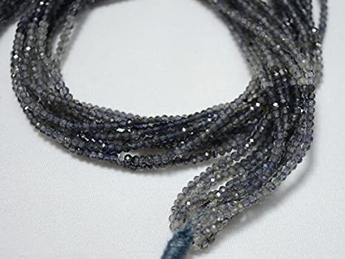 Perles iolite bleues pour fabriquer un cadeau d'anniversaire fait main
