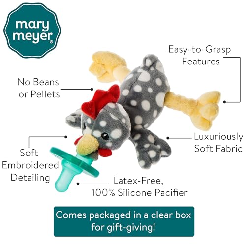 Mary Meyer WubbaNub Infant Pacifier, 6-Inches, Rocky Chicken