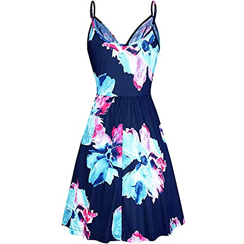 Vestidos casuais de verão para mulheres, vestidos para mulheres casuais de verão, sem mangas vintage