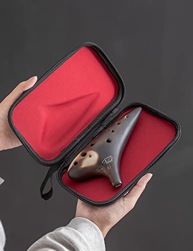 Joy Of Wood Thrush 12 Hole Alto C Ceramic Ocarina Sweet Potato Shape In Exquisite Craft (Free Smokey Coffee) #TOP3