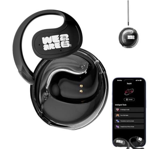 Image of X15 PRO Translation Earbuds, Official FIFA Licensed Product, Waterproof Open Ear Bluetooth, Support 148 Languages Real-Time Translation, for Watching, Travelling & Business | Black