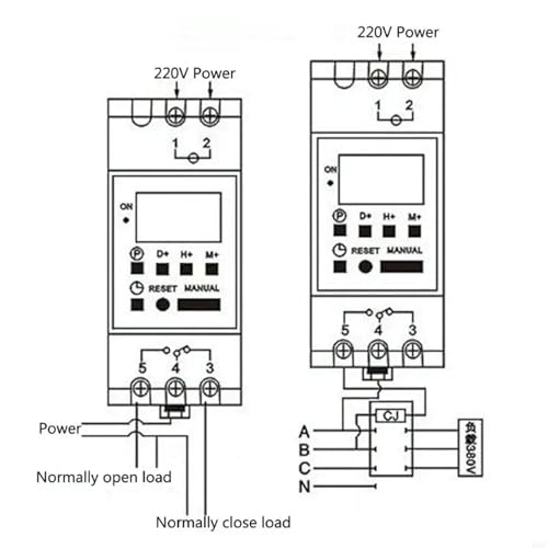 Minuterie numérique THC15A programmable avec écran LCD clair 110V - 3
