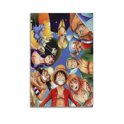 PASOFENE Póster decorativo de anime de una pieza con 15 pósteres de pared e impresión artística moderna para decoración de dormitorio familiar, 60 x 90 cm