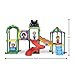CoComelon Lane Climb & Rhyme Playground Playset - Lights, Sounds, and Song Clips - 3-inch JJ, Cece, Bella, and Nico Articulated Figures, 15-inch Modular Playground - Toys for Kids and Preschoolers