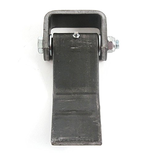 Red Hound Auto Weld-On Heavy Duty Steel Hinge Greaseable Formed 7 Inches Long Leaf Strap Style With Grease Zerk Fitting Trailer Cargo Truck Body Gate Door #TOP5