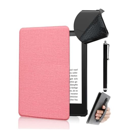 CCOO Nova capa para Kindle Paperwhite de 6,8 polegadas 11ª geração 2021 capa de tecido à prova d'água cor pura com função despertar/dormir automática