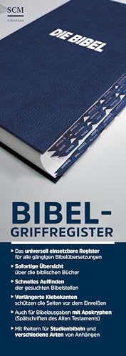 Bibel-Griffregister blau