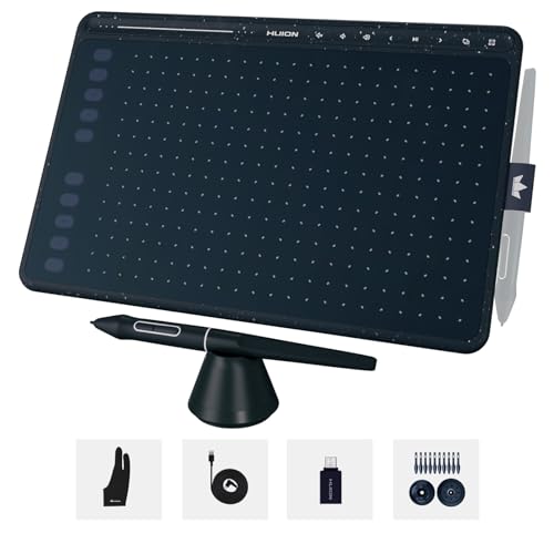HUION HS611 Digital Drawing Tablet Android Supported Art Tablet with Battery-Free Stylus 8192 Pen...
