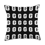 Varsity Collection Letter G College Varsity Preppy School Initial Font Team Throw Pillow, 18x18, Multicolor