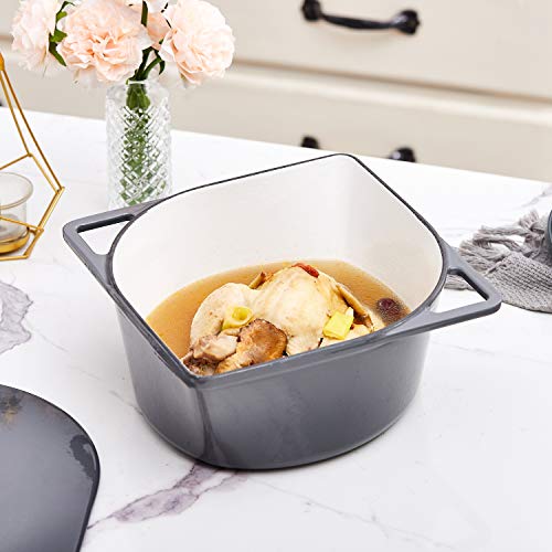 Bruntmor-5-Quart-Cast-Iron-Enameled-Coated-Dutch-Oven-In-Modern-Squoval-Shaped-Design-Nonstick-Seasoned-Pot-With-Stainless-Steel-Knob-Grey-With-Grey-Lid