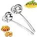 Sunbbingsp Schiumarola in Acciaio Inox, 1Pcs Mestolo da Minestra, 1Pcs Schiumarola Cucina con Foro per Appendere Stufati, Peperoncino, Salsa di Spaghetti, Zuppe e Altro(28 * 7,5cm)