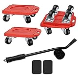 revestimiento adhesivo muebles ★【AMPLIO USO】: Esta herramienta móvil compacta se puede utilizar para transportar una amplia variedad de artículos grandes y pesados como armarios, muebles, maquinaria pesada, electrodomésticos grandes, rollos de alfombra, etc. Puede ser utilizado en viviendas, almacenes, comercios, garajes o cualquier otro entorno industrial