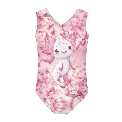 Image of Mumeson Girls One Piece Swimsuits Lightweight V-Neck Swimwear Bathing Suits for Little Girls 3-14 Years