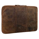 STILORD 'Wilson' Vintage Laptoptasche aus echtem Leder für 13,3 Zoll MacBooks und DIN A4 Dokumente vom jungen Markenhersteller STILORD: klassisch, zeitlos & elegant