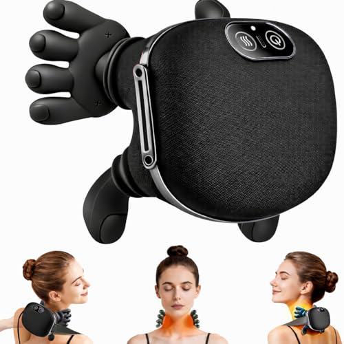 Image of Bionic Heated Neck & Back Massager | Wireless 4D Shiatsu Deep Tissue Kneading Massager for Pain Relief & Muscle Relaxation
