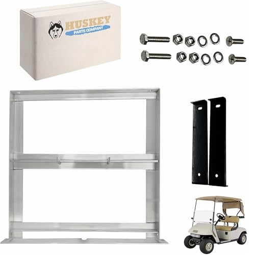 Huskey EZGO Golf Cart Aluminum Battery Tray for EZGO 1994+ Medalist TXT Freedom TXT and Valor 36V/48V Electric Golf Carts One Piece Construction 304 Stainless Steel Hardware Included