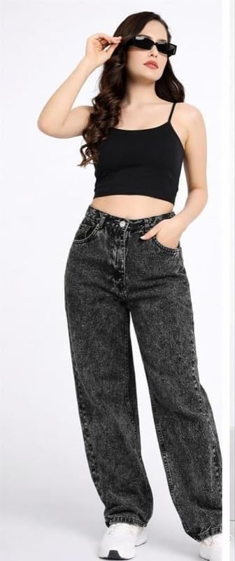 Image of Rajeev Enterprise' Straight Fit Jeans for Women and Girls Easy Button Closure Perfect Daily Outfit