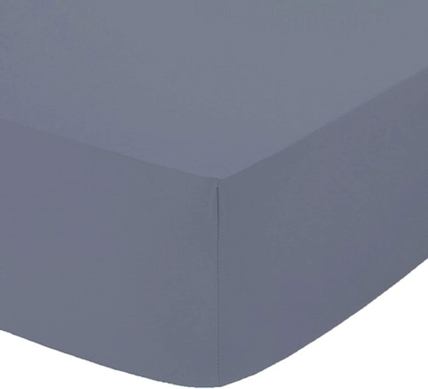 Comfy Nights Grey - 40Cm Deep Extra Deep 16"(40Cm) 100% Egyptian Cotton Fitted Bed Sheet In 4Ft (Small Double, )