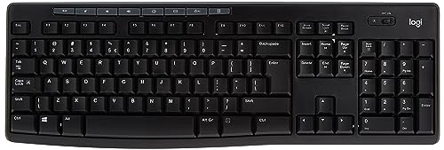 MK270 Combo Tastiera e Mouse Wireless per Windows, Layout Inglese QWERTY - Nero - Tastiera gaming - Immagine 1