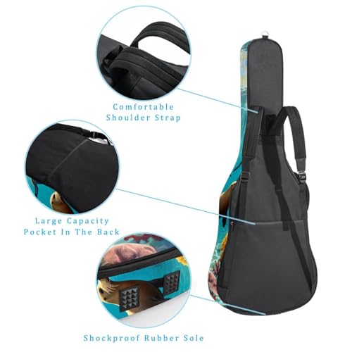 Sac pour guitare acoustique antichoc et imperméable multicolore - 3