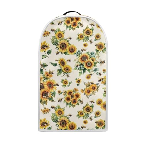 Image of Talayituse Sunflower Bee Print Blender Dust Cover, Fingerprint Protection Cover for Stand Mixer or Coffee Machine, Home Kitchen Appliance Covers for Stain Dust Resistant Supplies
