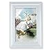 Baby Baptism Picture, Pearlized White 5-1/2