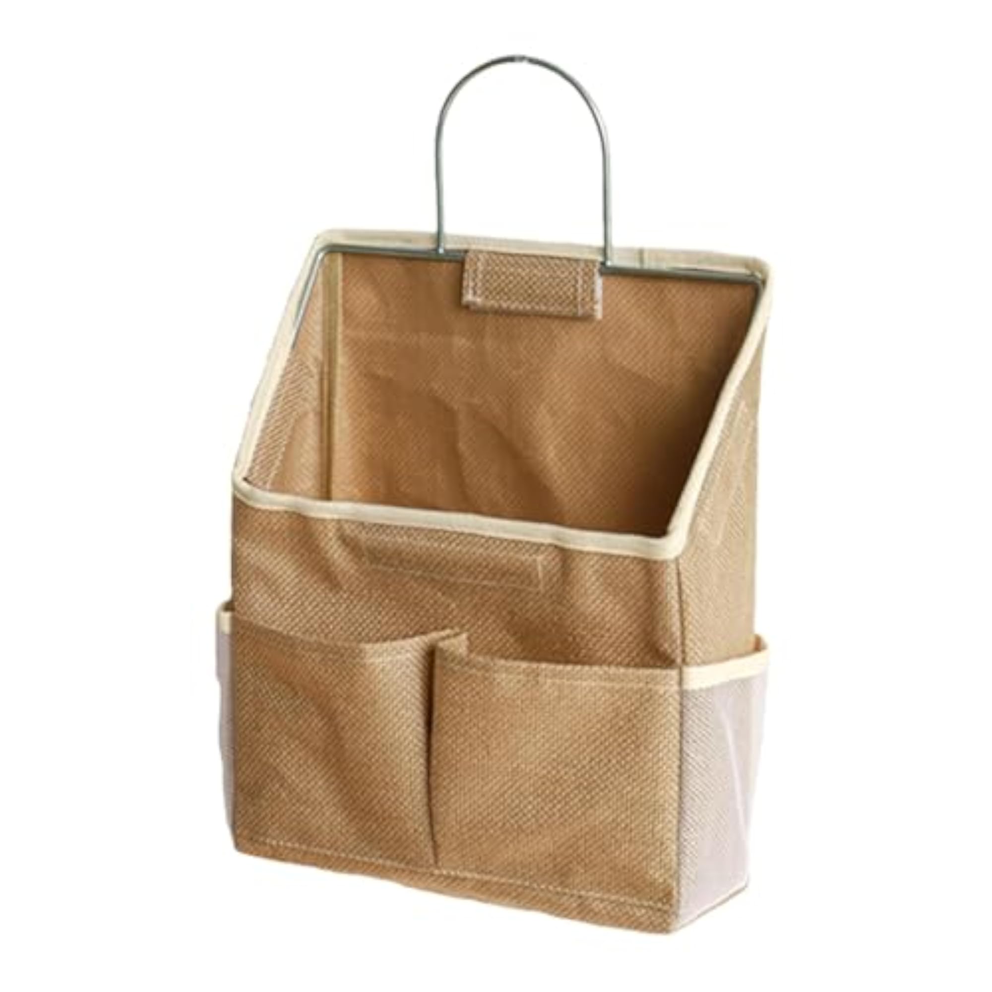 Wall Hanging Organizer Bag for Office and Dorm Storage, Yellow