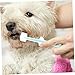Happyyami 1Set Soft Silicone Dog and Cat Toothbrushes with Ergonomic Handle Ultra Gentle Bristles for Teeth Cleaning for Small Breeds and Sensitive Pets Cleaning Kit