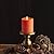 Luminara Flameless Candle LED Pillar Chalky Burnt Orange Finish - Real Wax Melted Top Unscented, Remote Ready, Timer (3 x 4.5 inch)