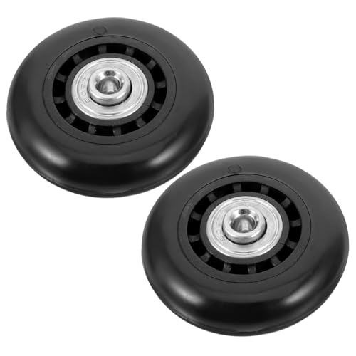 Cabilock 2個 スーツケース交換用静音キャスター スムーズ転 耐久属軸承付き 旅行用行李箱ホイール補修パーツ 簡単取り付けで快適走行サポー