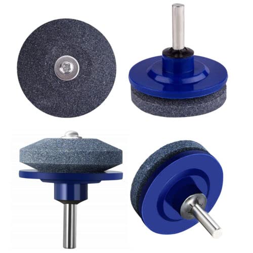 Riyan 5PCS Blade Sharpener Stone for Garden Lawn Mower Power Drill Hand Drill Grinder