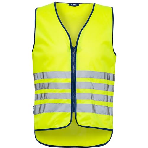ABUS Warnweste Lumino Reflex Vest - Sicherheitsweste für bessere Sichtbarkeit bei Tag und Nacht - für Erwachsene - mit Reißverschluss - Größe XL
