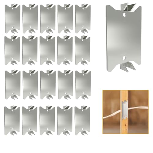 Nail Plates for Wood Studs 1.5 x 2.5 Inch Sharp Pointed Prongs Cable Wire Protector Plate Anti-Nail Protection Plate Shield Protecting Plumbing and Wiring Iron Galvanized Material (2.5in-50pcs)