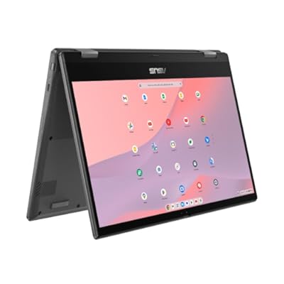 ASUS Chromebook CM14 Flip CL1402FM2A-EC0202 - Ordenador Portátil 14" Full HD MediaTek Kompanio 520 4GB RAM 64GB eMMC Arm Mali-G52 MC2 ChromeOS Gris con lápiz Stylus - Teclado QWERTY español