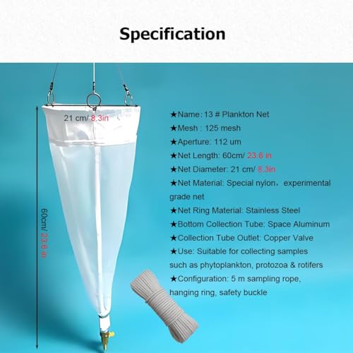 Filet à plancton de 60 cm pour échantillonnage en nylon expérimental - 2