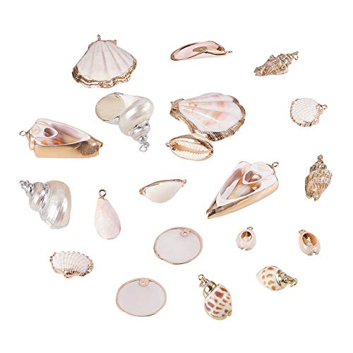 PandaHall 20pcs 10 Forme Perline Ciondolo