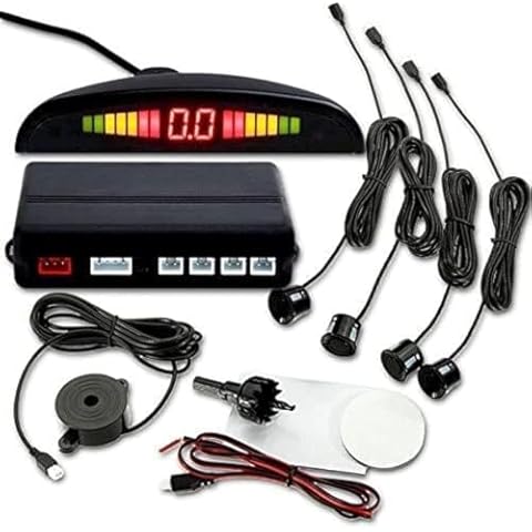 Parking Sensors for Car, Reverse Backup Radar System Vehicle/Auto, Buzzing Alert, LED Display Cover