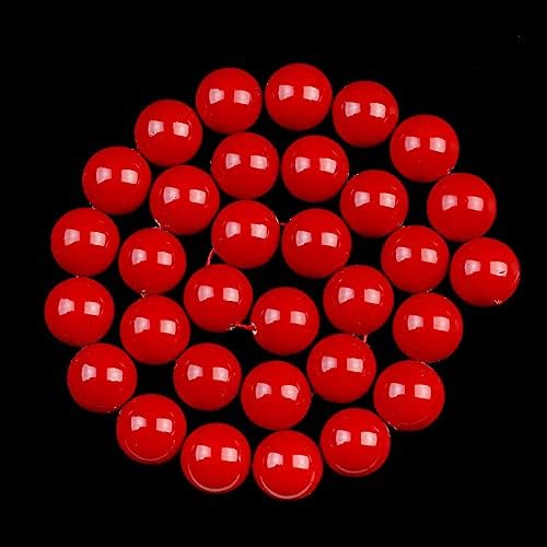 Natural Stone Beads Red Shell Pearl Loose Beads for Jewelry Making DIY Bracelet Necklace Accessories 15'' 4/6/8/10/12/14mm (Item Diameter : 14mm (Approx 26pcs))