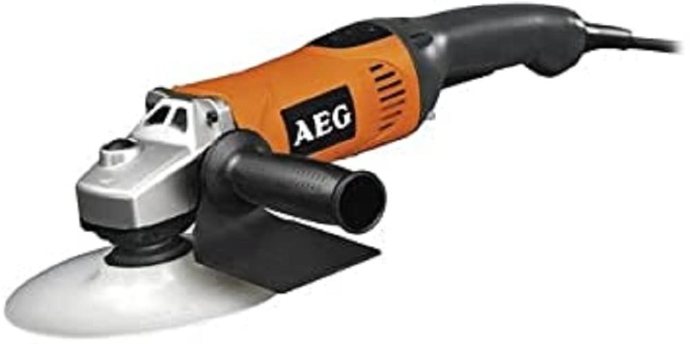 AEG Amoladora SE12-180, motor de 1200 W, diámetro de disco de 18 mm, lijadora con bloqueo de husillo BEWS18-230BL-0