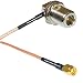 3 feet RG316 N Female Bulkhead Angle to SSMA Male RF Pigtail Coaxial Cable