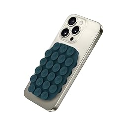 Celly, Ventosa Rettangolare Per Telefono Con 22 Ventose in Silicone, Supporto Portacellulare Versatile, Colore Blu, 9 x 6 cm