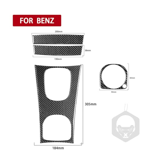 Set de 4 Portavasos y Panel de Cambios en Fibra de Carbono Negro miniatura 5