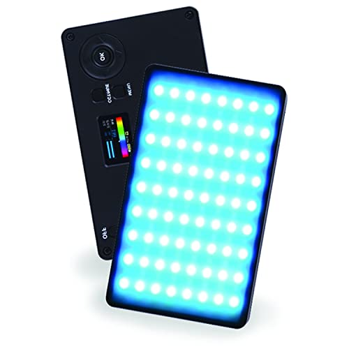 Éclairage vidéo LED RGBW CRI + 95 3000K - 6500K Appareil Photo de Poche Éclairage Photo intégré dans la Batterie Rechargeable Luminosité et Saturation à intensité Variable 9 Modes de scène Cover
